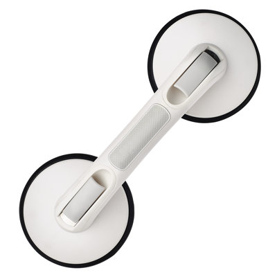 Ridder Suction Grab Rail Premium White 12.5cm 80kg