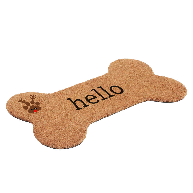 Hello Renne en forme de chien, 17 po x 29 po, L 17 po x L 29 po