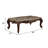 Dandre Marble Top Coffee Table in Walnut