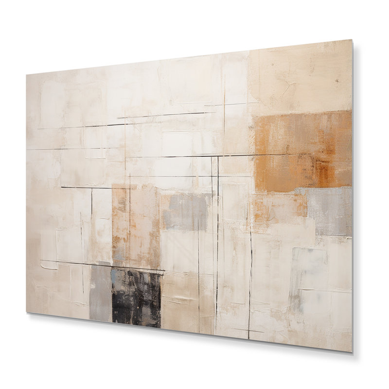 "Minimalisme moderne, art zen scandinave" sur métal, H 12 po x l 20 po x P 1 po
