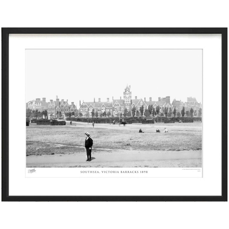 Southsea, Victoria Barracks 1898 by Francis Frith - Single Picture Frame Print, 60cm H x 80cm W x 2.3cm D