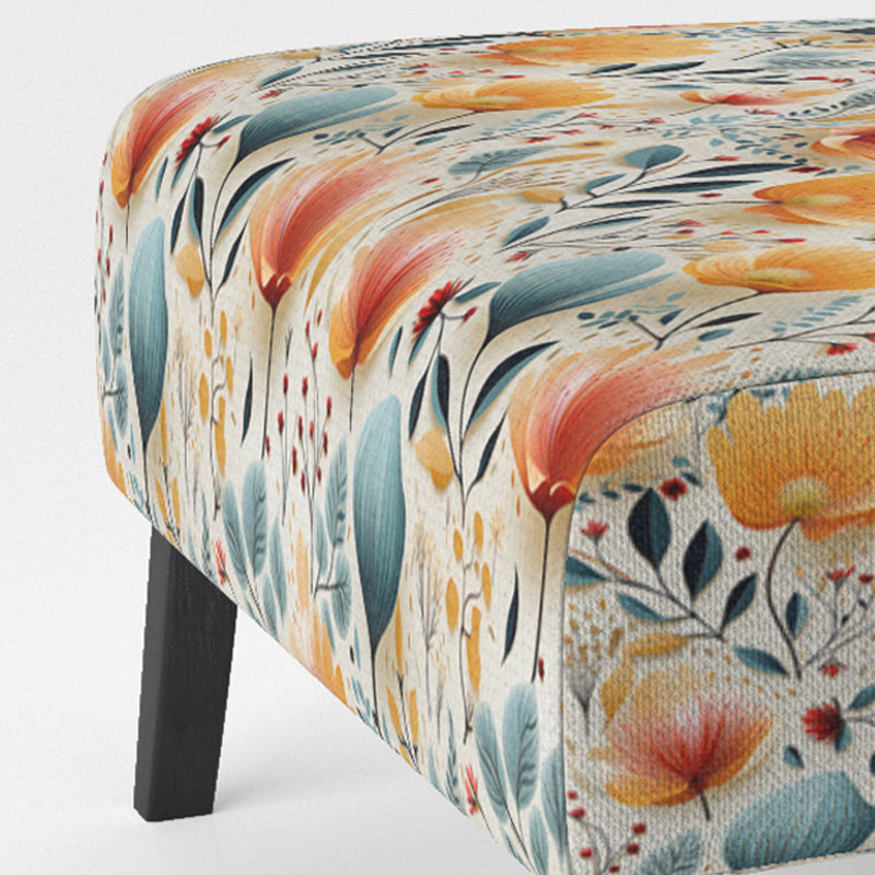Fauteuil de chambre rembourré Botanical