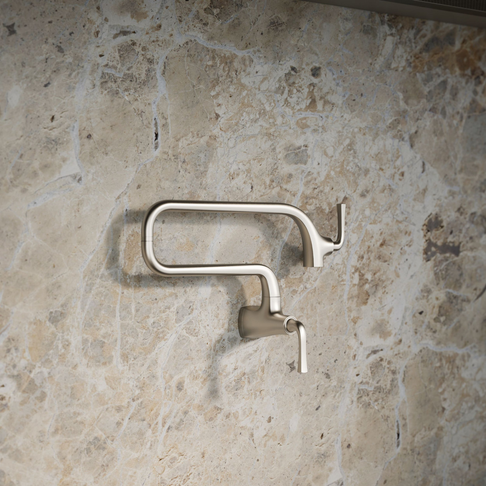 Graze Wall-Mount Pot Filler Faucet, Vibrant Stainless