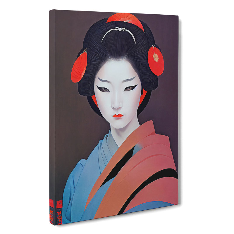 Wondrous Geisha - Wrapped Canvas, 76cm H x 50cm W x 3cm D