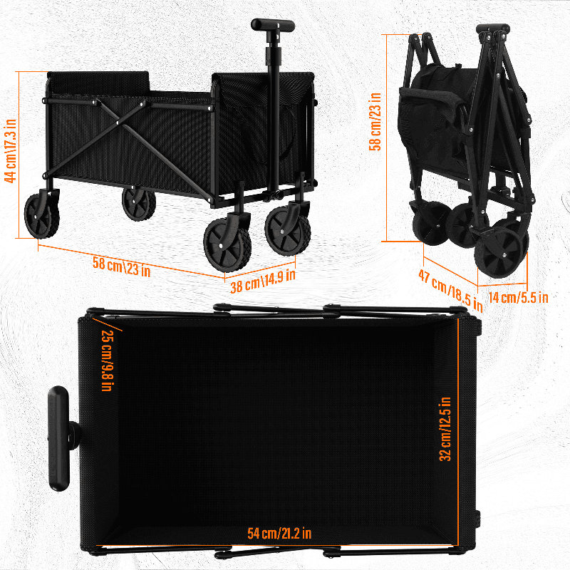 Foldable Garden & Camping Utility Cart