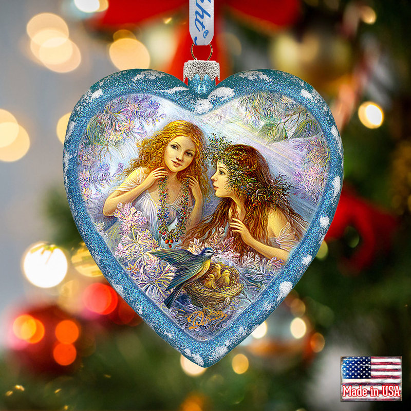 Limited Edition 5.5'' Glass Hanging Figurine Ornament