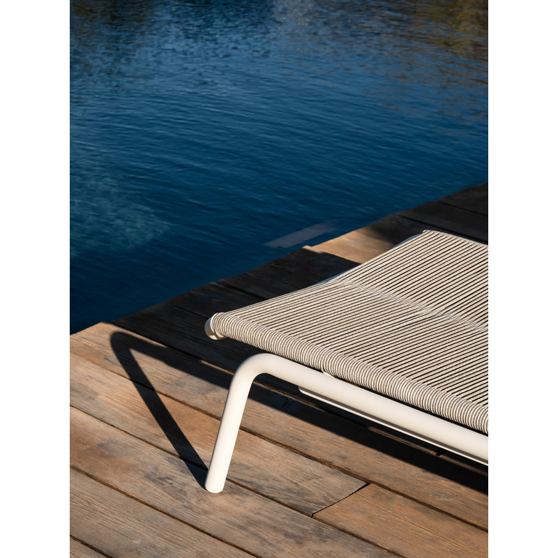 Kodo Outdoor Chaise Lounge, Dune White