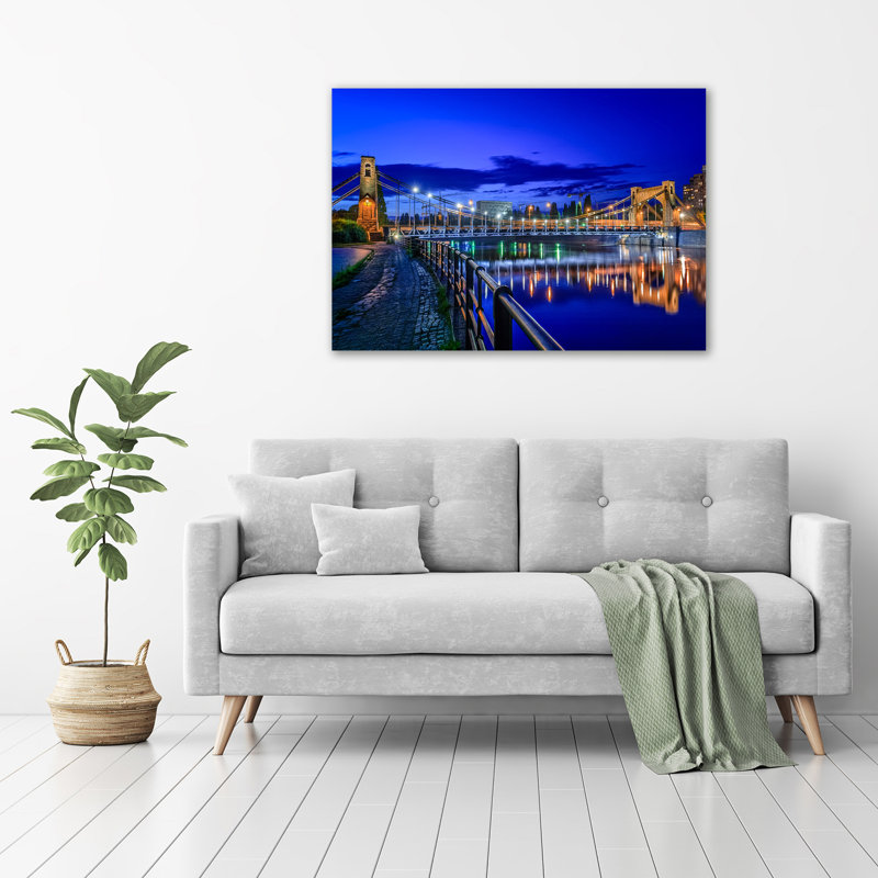 Wroclaw By Night - Wrapped Canvas Print