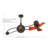 44" Aeriela 3 - Blade Dual Ceiling Fan with Wall Control-1461446392-1461446343