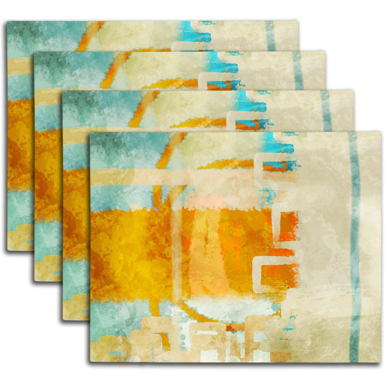 Napperon abstrait en polyester