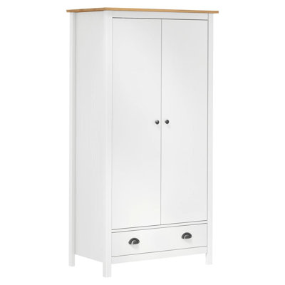 Funkhouser 2 Door Solid Wood Wardrobe