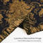 Jeté classique en damas pour canapé-lit, couverture décorative noire luxueuse 52 po x 72 po-122578563