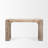 Landry Solid Reclaimed Wood Console Table with Whitewash Finish and Blush Undertones