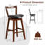 Tabouret de bar pivotant 30,5 po Desanto