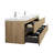 Elbert 83.4'' Double Bathroom Vanity with Poly Marble Top