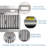 54" 1200 CFM Insert Range Hood Stainless Steel LED Light Baffle Filter Included