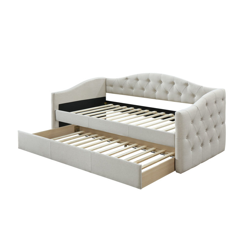 Lit de jour avec couchette Birdwell, Beige