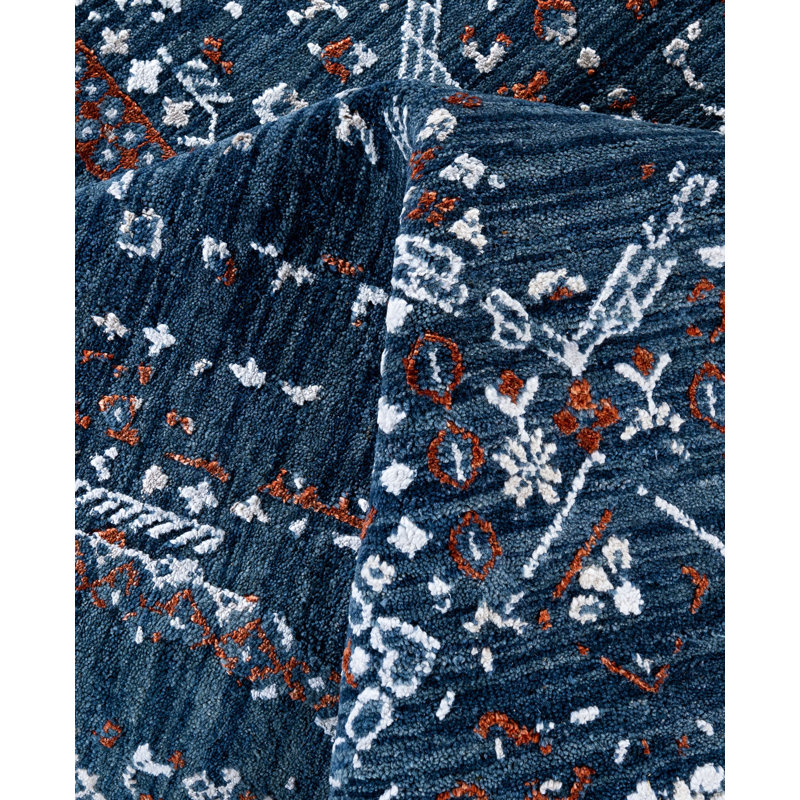 Overdyed One-of-a-Kind 7' 10" X 9' 8" Hand Knotted Area Rug