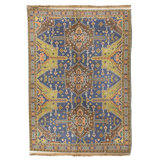 Hand Knotted Wool Area Rug in Multi