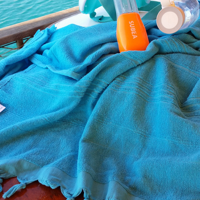 Anneliese 100% Cotton Bath Towel, Turquoise