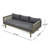 Acacia Wood 3 Seater Daybed With Slat Paneling And Water-Resistant Cushions For Outdoor Use-1474091127-1474091130