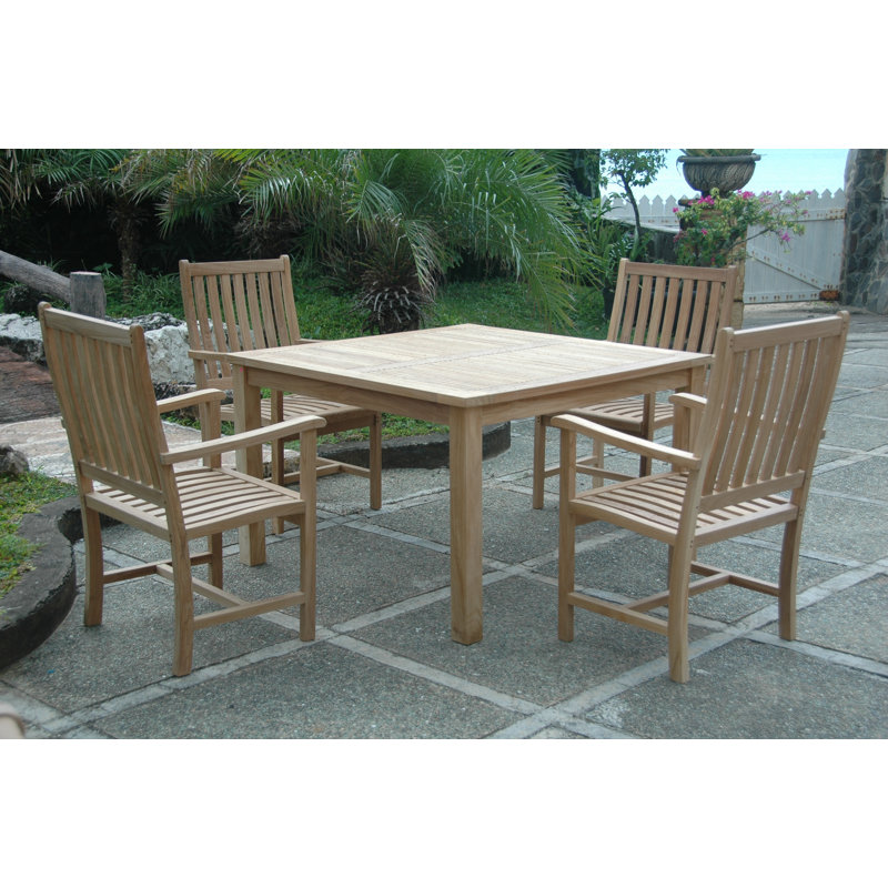 Ensemble repas 3 pièces teck Windsor