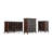 Acadian 62"W Solid Wood Transitional Storage Cabinet with Glass Doors and Adjustable Shelves-131470731