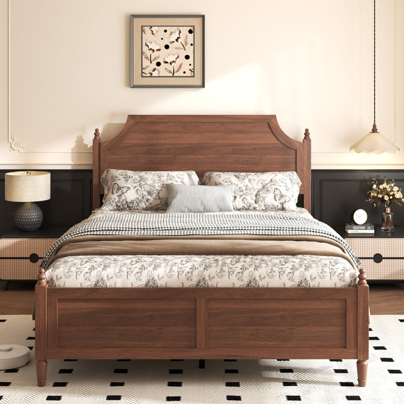 Lit double de style ferme moderne