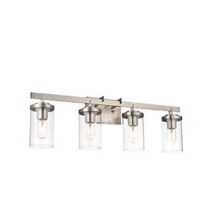 Everly Quinn Brittney 4 - Light Dimmable Vanity Light & Reviews | Wayfair