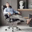 High Back Office Chair With Adjustable Height And Foot Rest, Comfortable Computer Gaming Chair, Leather Upholstery, 135 Reclining Function, Metal & Wood Main Material, Memory Foam Filler, Suitable