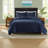 Premium Velvet Bedding Sets, Navy Cotton, Modern Cozy Home