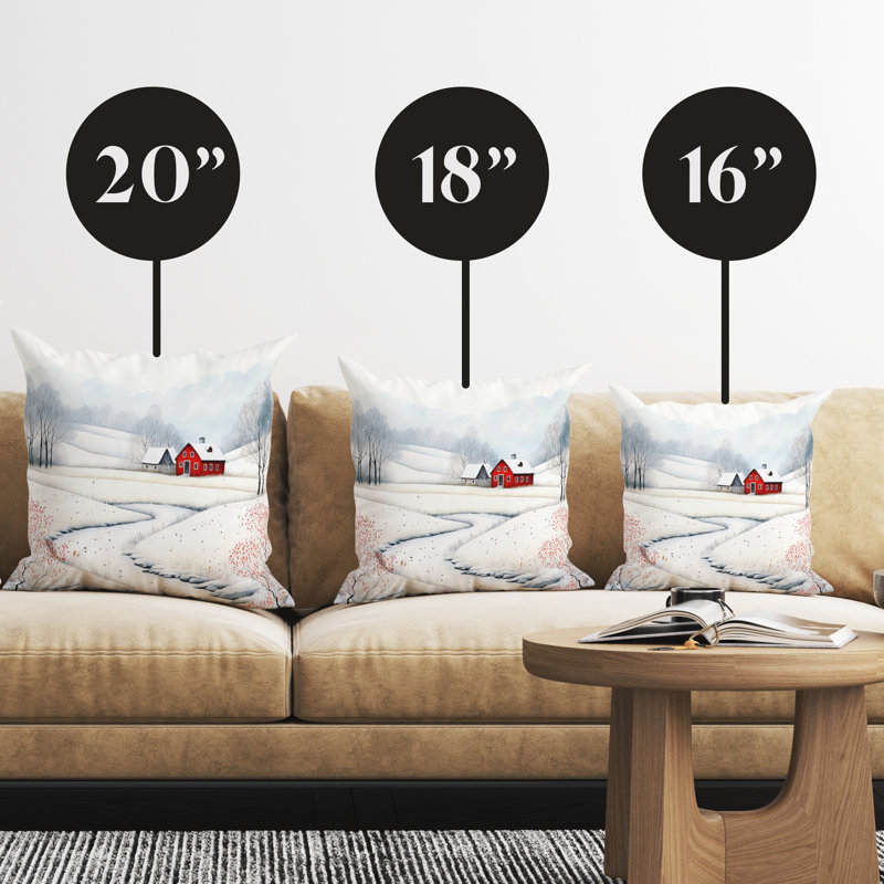 Housse de coussin Red Country House, H 16 po x l 16 po