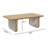 Rectangular Aluminum & HDPE Wicker Coffee Table-1599644234