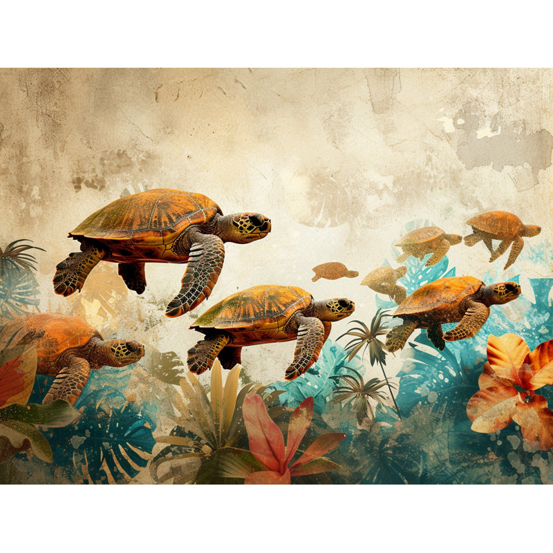 Tapis de bain Tortues, L 17 po x L 24 po