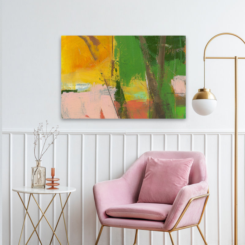 «Pink Light Fragment 9» - Art abstrait, H 24 po x l 36 po