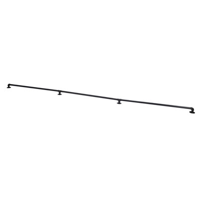 12' Black Iron Wall Handrail
