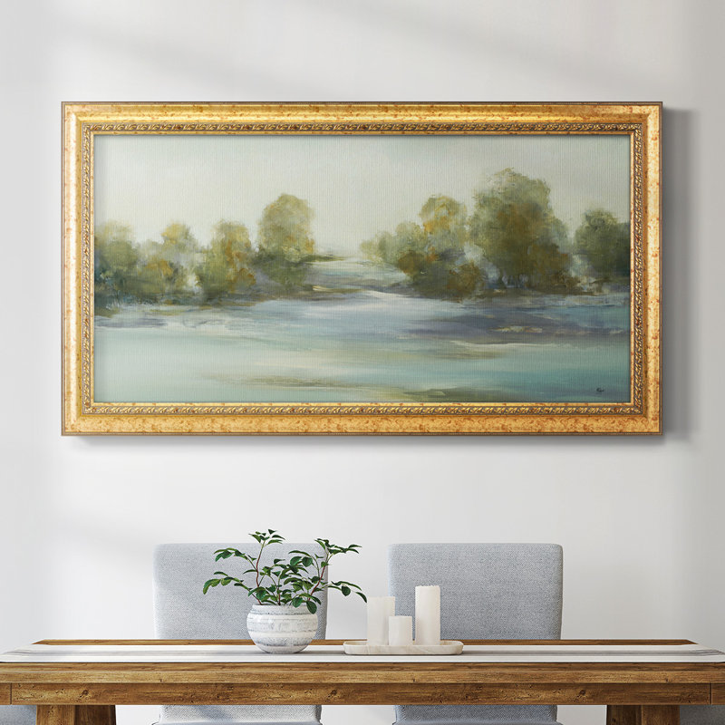 Impression sur toile tendue, "Cadre apaisant III", H 29 po x l 53 po x P 2,5 po