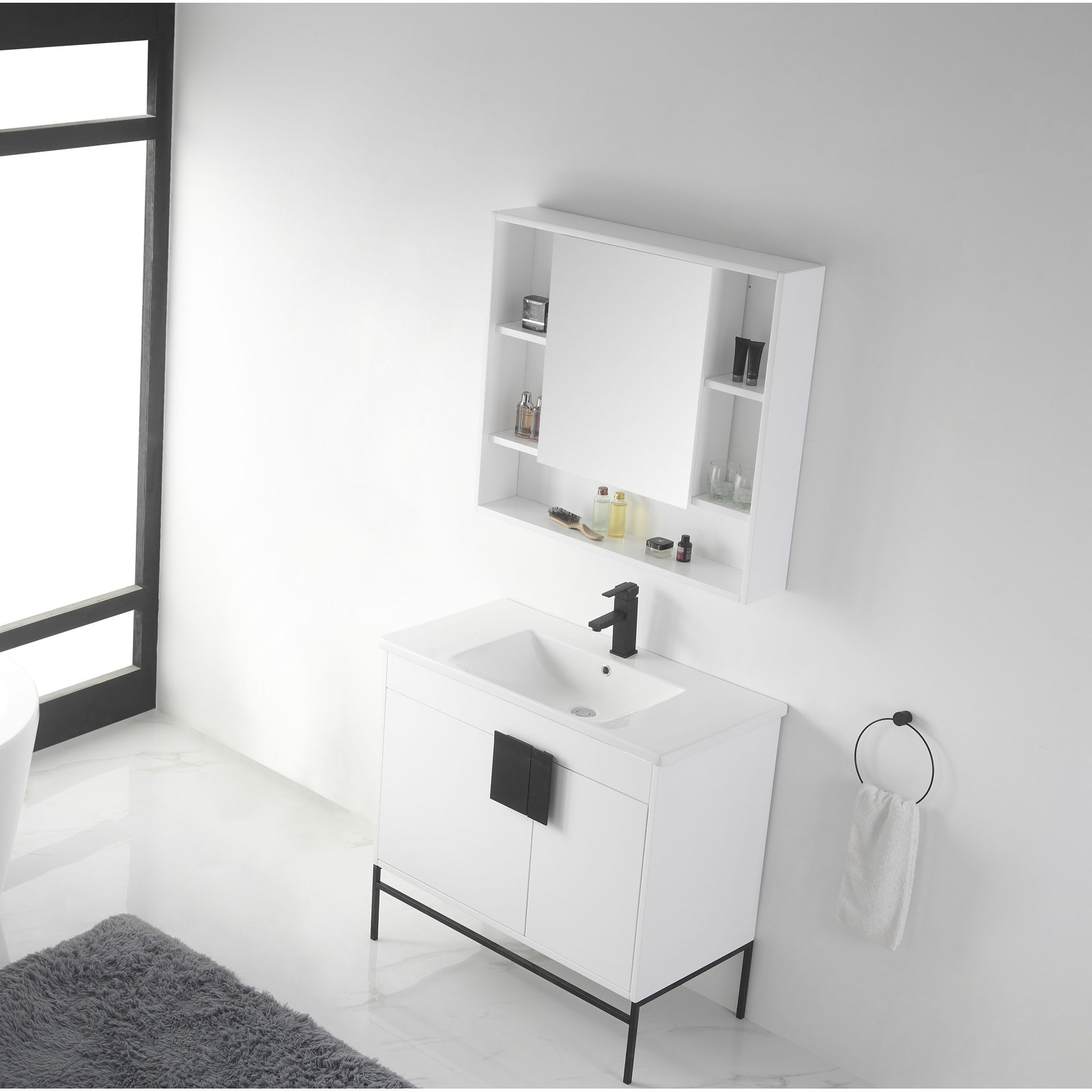 Maisie Surface Medicine Cabinet, White