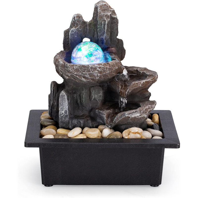 Indoor Waterfall Fountain with Lights