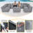 7-Piece Outdoor Sectional Sofa For Patio, Garden And Swimming Pool-279152797