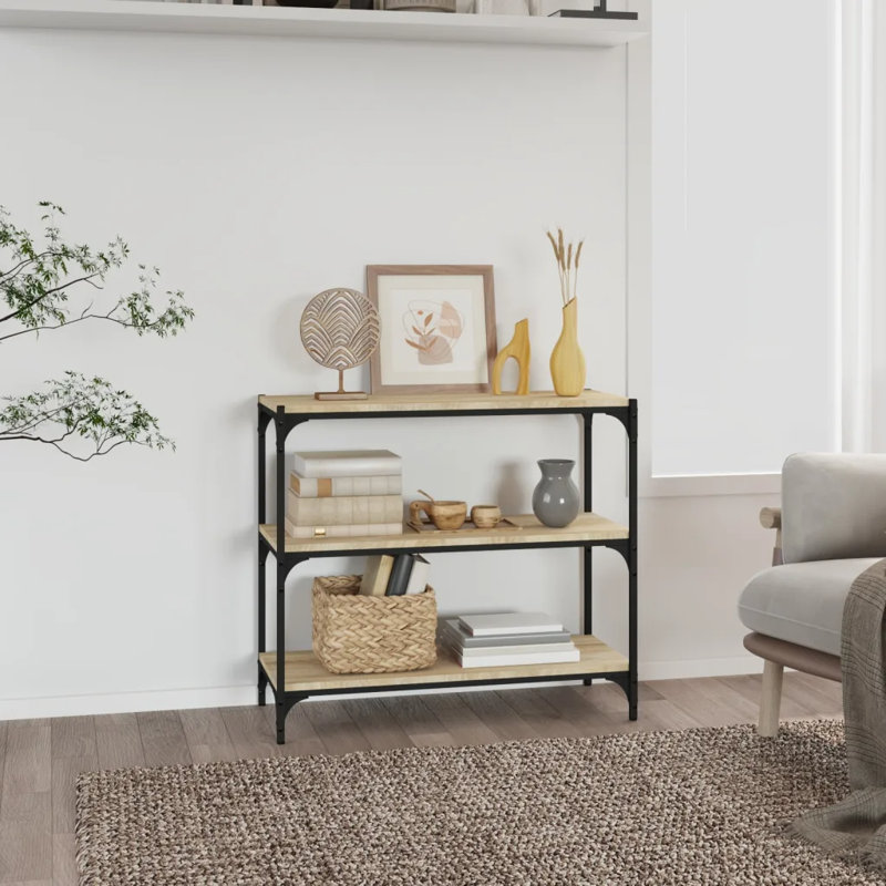 Casebier 70.5cm H Standard Bookcase, Grey Sonoma, 70.5cm H x 100cm W x 33cm D