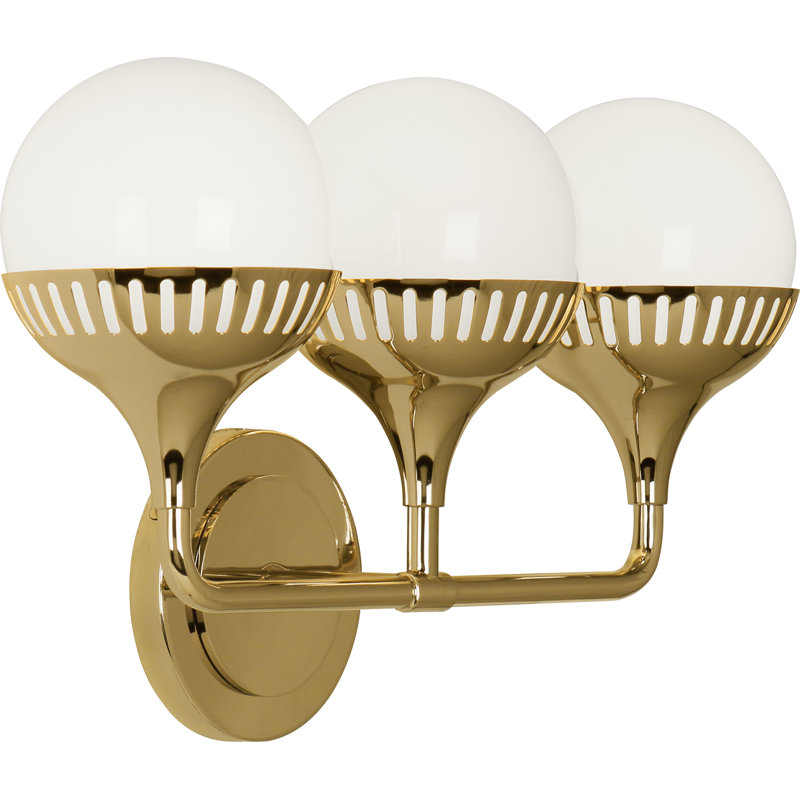 Rio 3 - Light Armed Sconce, Modern Brass
