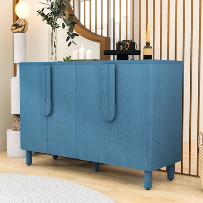 Modern Sideboard Cabinet with  Wood Grain for Dining Room or Kitchen