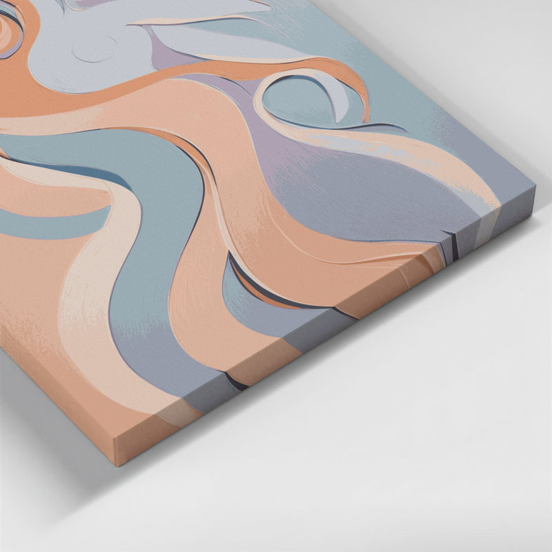 Abstrait art figuratif gris sur toile 62, H 12 po x l 12 po