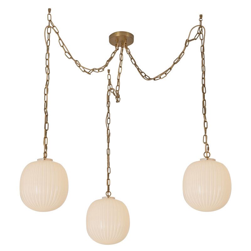 Maag 3-Light Multi Pendant, H 87 po x l 11,88 po x P 11,88 po, Doré