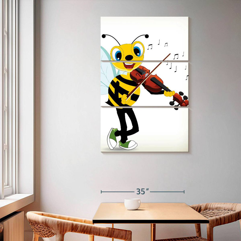 Ashelle Bee Playing Violin, 65" H x 42" W