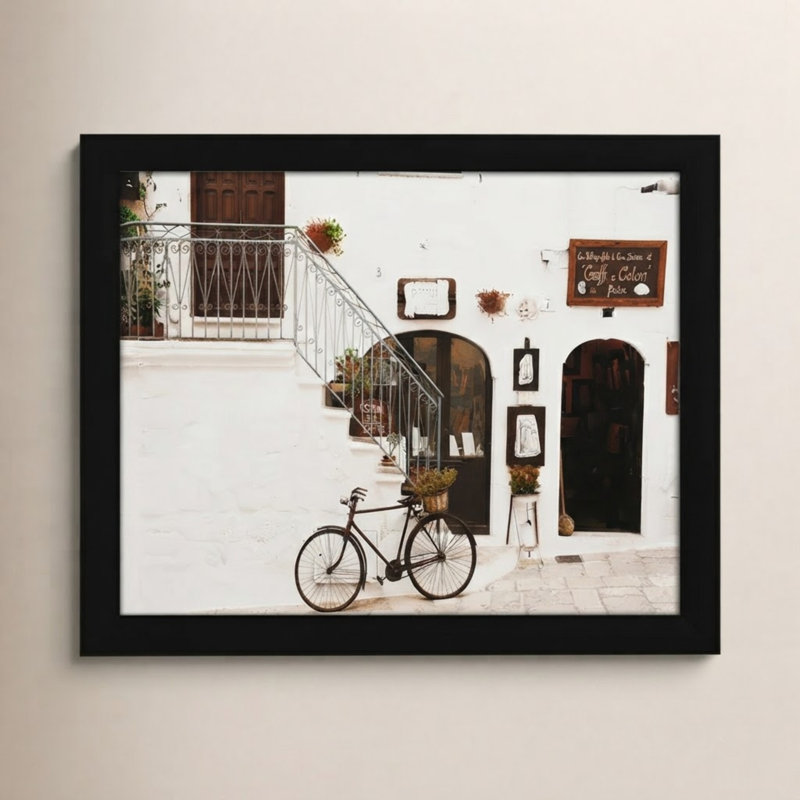 Em La Bottega D'arte par - Reproduction d'un seul cadre, H 14 po x l 16 po x P 0,75 po, Cadre noir