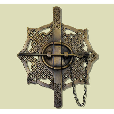 Ornately Carved Asian Style Latch