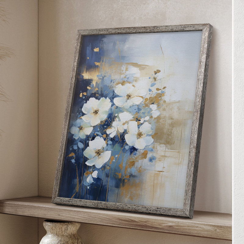 Reproduction encadrée FLORAL Series CCLxxi - bois massif, H 21 po x l 17 po