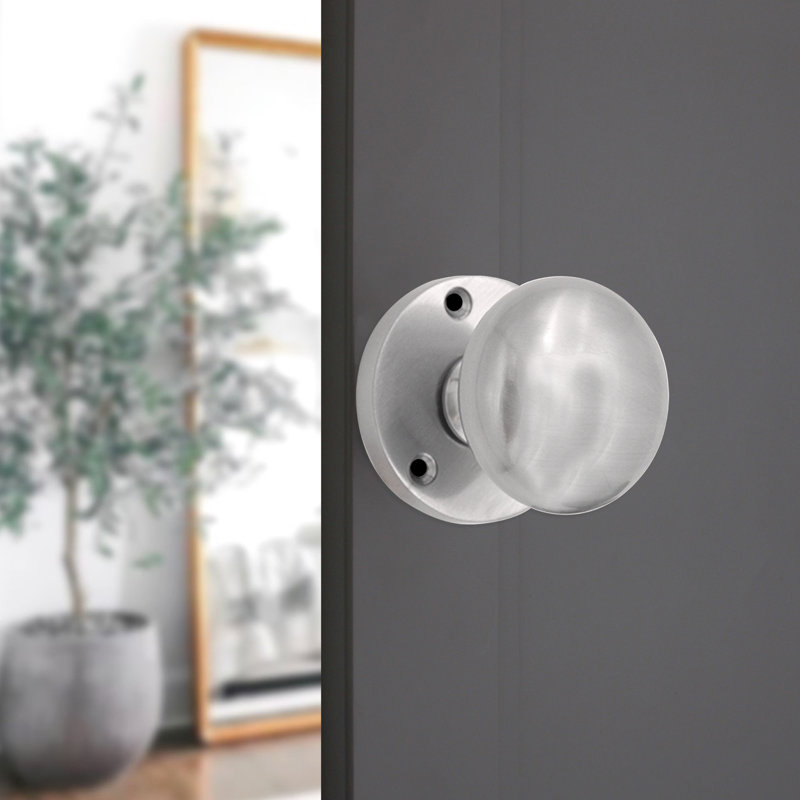 Victorian Door Knob, Satin Chrome